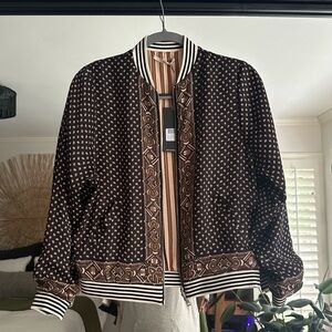 Scotch & Soda Reversible Silky Bomber Jacket